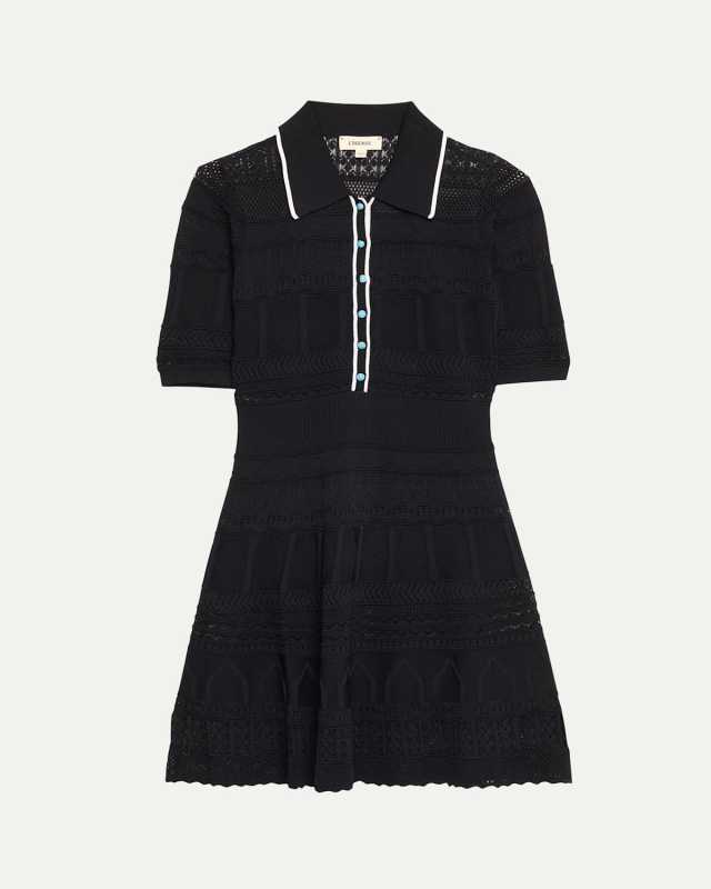 Dakoa Collared Flare Mini Dress